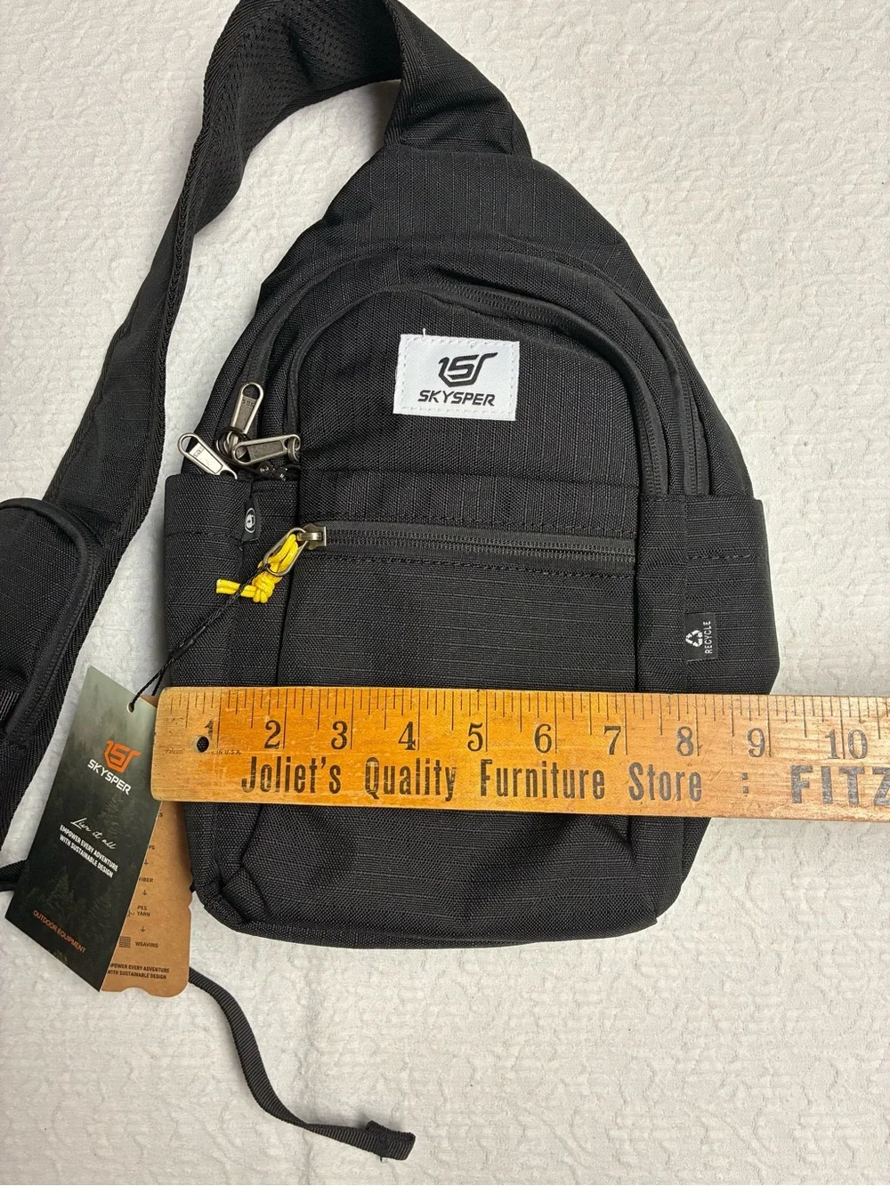 SKYSPER Ehiker6 Sling Bag RFID Anti-Theft Crossbody Bag Black
